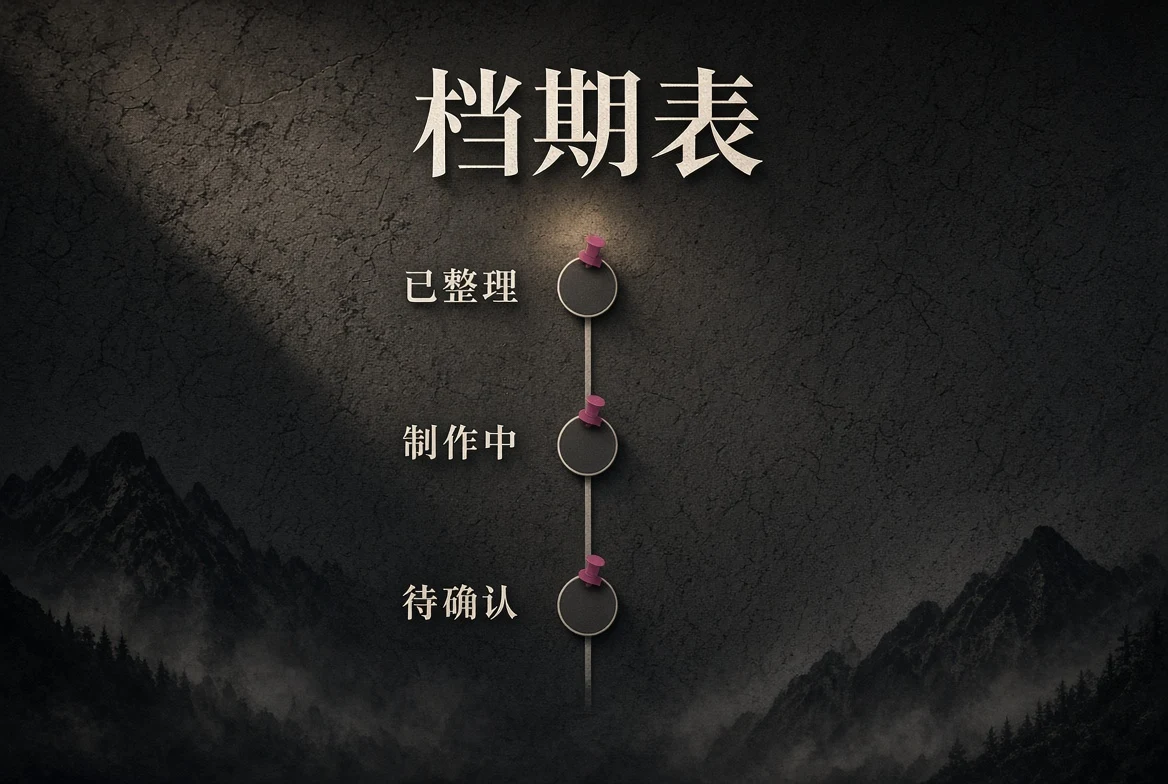 档期表栏目图